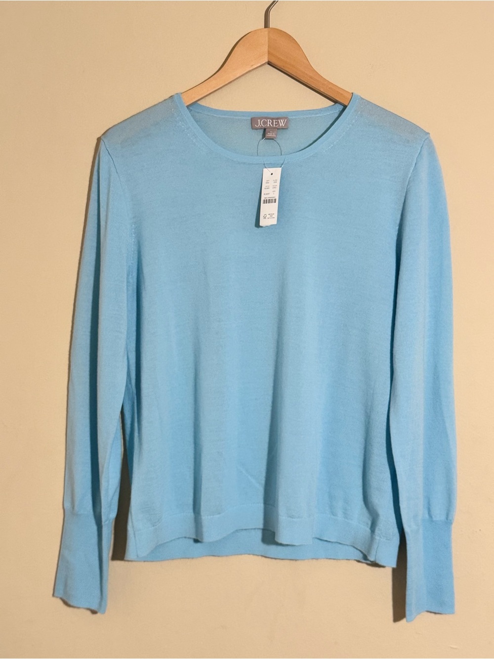 NWT J. Crew Halle Merino Wool Crewneck Pullover Sweater size L